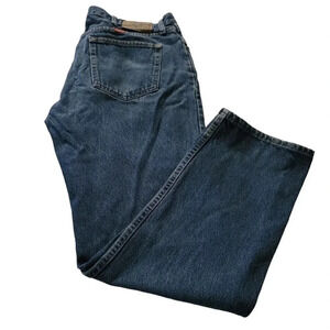 Mens size 38 x 32 Wrangler Regular Fit Blue Jeans 100% Cotton VTG